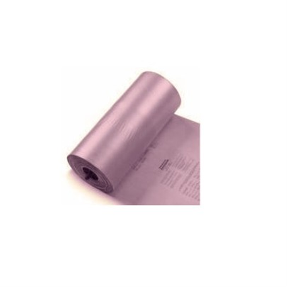 A roll of purple plastic film partially unrolled on a white background Instapak® Pink Anti-Static Inflatable Film (19 in. x 1800 ft., 1 Case)